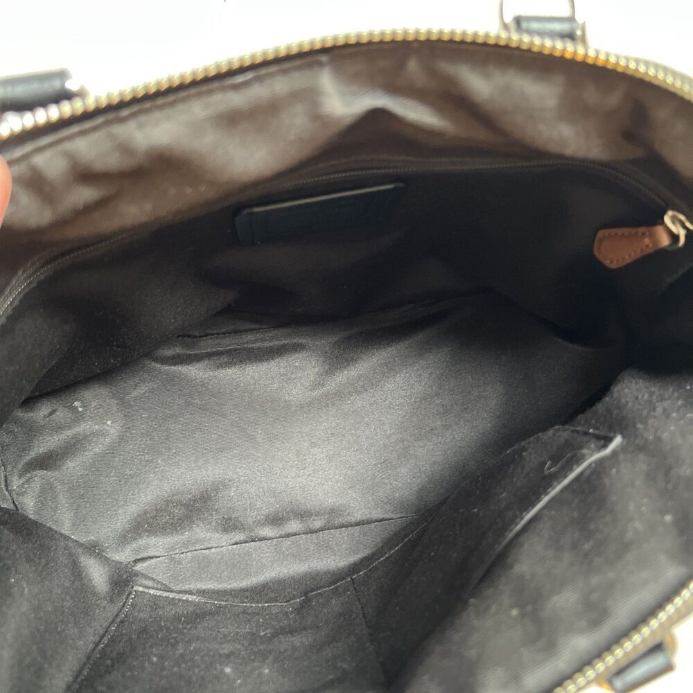 Coach Sierra Black Canvas Handbag Authentic - Picture 10 of 12